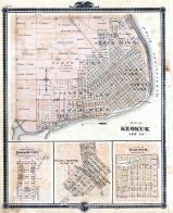 Keokuk, Forest City, Greene, Garner, Iowa 1875 State Atlas